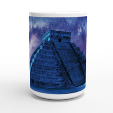 Load image into Gallery viewer, Maya Temple Mug - White 15oz Ceramic Mug