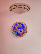 Load image into Gallery viewer, Wooden Mandala Chinese Dragon Illuminated