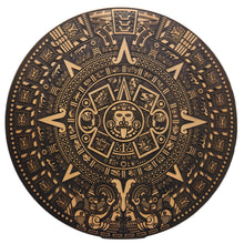 Load image into Gallery viewer, Wooden Aztec Calendar