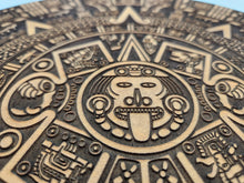 Load image into Gallery viewer, Wooden Aztec Calendar