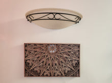 Load image into Gallery viewer, Large Mandala Wood Wall Art Illuminated