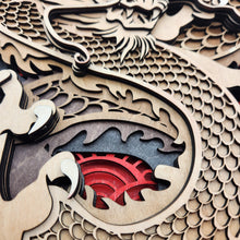 Load image into Gallery viewer, Majestic Wood Dragon Wall Art
