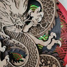 Load image into Gallery viewer, Majestic Wood Dragon Wall Art