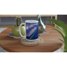 Load image into Gallery viewer, Maya Temple Mug - White 15oz Ceramic Mug