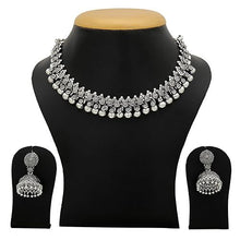 Load image into Gallery viewer, Women's Necklace and Earrings Set in German Silver Brass Alloy