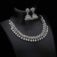 Load image into Gallery viewer, Women's Necklace and Earrings Set in German Silver Brass Alloy