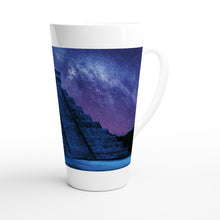 Load image into Gallery viewer, Maya Temple Mug - White Latte 17oz Ceramic Mug