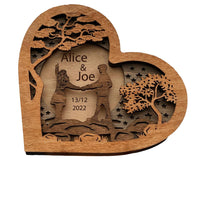 Load image into Gallery viewer, Eternal Love Engraved Heart Keepsake