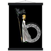 Load image into Gallery viewer, Ancient Origins Matte Paper Poster & Hanger - Athena Black
