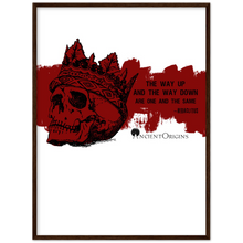 Load image into Gallery viewer, Ancient Origins Matte Paper Wooden Framed Poster - Hearclitus Quote
