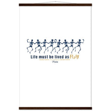 Load image into Gallery viewer, Ancient Origins Matte Paper Poster & Hanger - Live as Play Skeletons