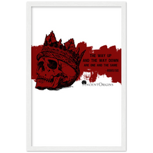 Load image into Gallery viewer, Ancient Origins Matte Paper Wooden Framed Poster - Hearclitus Quote