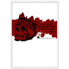 Load image into Gallery viewer, Ancient Origins Matte Paper Wooden Framed Poster - Hearclitus Quote