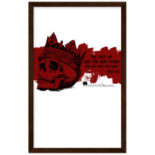 Load image into Gallery viewer, Ancient Origins Matte Paper Wooden Framed Poster - Hearclitus Quote