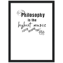 Load image into Gallery viewer, Ancient Origins Matte Paper Wooden Framed Poster - Philosophy Words Dark