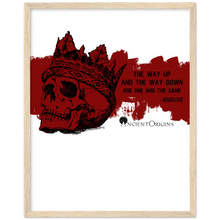 Load image into Gallery viewer, Ancient Origins Matte Paper Wooden Framed Poster - Hearclitus Quote