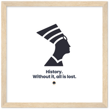 Load image into Gallery viewer, Ancient Origins Matte Paper Wooden Framed Poster - Egypt Quote
