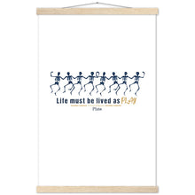 Load image into Gallery viewer, Ancient Origins Matte Paper Poster & Hanger - Live as Play Skeletons