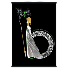 Load image into Gallery viewer, Ancient Origins Matte Paper Poster & Hanger - Athena Black