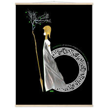 Load image into Gallery viewer, Ancient Origins Matte Paper Poster & Hanger - Athena Black