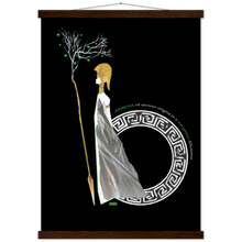 Load image into Gallery viewer, Ancient Origins Matte Paper Poster & Hanger - Athena Black