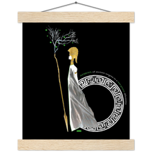 Load image into Gallery viewer, Ancient Origins Matte Paper Poster & Hanger - Athena Black