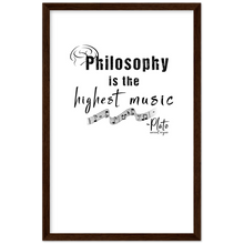 Load image into Gallery viewer, Ancient Origins Matte Paper Wooden Framed Poster - Philosophy Words Dark