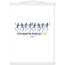 Load image into Gallery viewer, Ancient Origins Matte Paper Poster & Hanger - Live as Play Skeletons