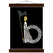 Load image into Gallery viewer, Ancient Origins Matte Paper Poster & Hanger - Athena Black
