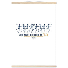 Load image into Gallery viewer, Ancient Origins Matte Paper Poster & Hanger - Live as Play Skeletons