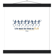 Load image into Gallery viewer, Ancient Origins Matte Paper Poster & Hanger - Live as Play Skeletons