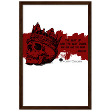 Load image into Gallery viewer, Ancient Origins Matte Paper Wooden Framed Poster - Hearclitus Quote