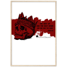 Load image into Gallery viewer, Ancient Origins Matte Paper Wooden Framed Poster - Hearclitus Quote