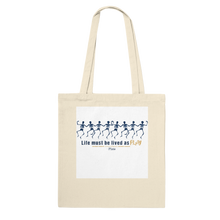 Load image into Gallery viewer, Ancient Origins Tote Bag - Life as Play Skeleton