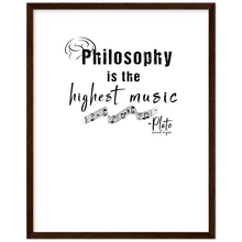 Load image into Gallery viewer, Ancient Origins Matte Paper Wooden Framed Poster - Philosophy Words Dark