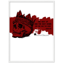 Load image into Gallery viewer, Ancient Origins Matte Paper Wooden Framed Poster - Hearclitus Quote