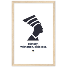 Load image into Gallery viewer, Ancient Origins Matte Paper Wooden Framed Poster - Egypt Quote
