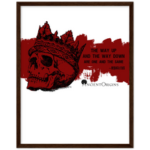 Load image into Gallery viewer, Ancient Origins Matte Paper Wooden Framed Poster - Hearclitus Quote
