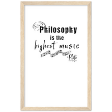 Load image into Gallery viewer, Ancient Origins Matte Paper Wooden Framed Poster - Philosophy Words Dark