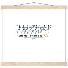 Load image into Gallery viewer, Ancient Origins Matte Paper Poster & Hanger - Live as Play Skeletons