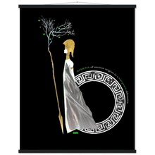 Load image into Gallery viewer, Ancient Origins Matte Paper Poster & Hanger - Athena Black
