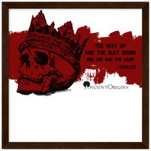 Load image into Gallery viewer, Ancient Origins Matte Paper Wooden Framed Poster - Hearclitus Quote