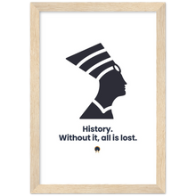 Load image into Gallery viewer, Ancient Origins Matte Paper Wooden Framed Poster - Egypt Quote