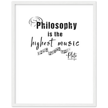 Load image into Gallery viewer, Ancient Origins Matte Paper Wooden Framed Poster - Philosophy Words Dark
