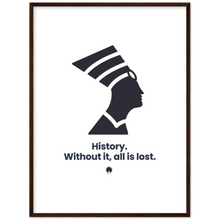 Load image into Gallery viewer, Ancient Origins Matte Paper Wooden Framed Poster - Egypt Quote