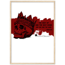 Load image into Gallery viewer, Ancient Origins Matte Paper Wooden Framed Poster - Hearclitus Quote