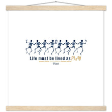 Load image into Gallery viewer, Ancient Origins Matte Paper Poster & Hanger - Live as Play Skeletons