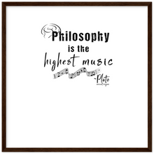 Load image into Gallery viewer, Ancient Origins Matte Paper Wooden Framed Poster - Philosophy Words Dark