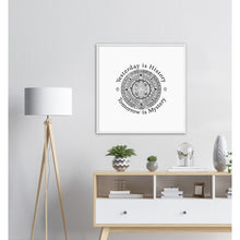 Load image into Gallery viewer, Ancient Origins Matte Paper Wooden Framed Poster - Aztec