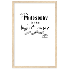 Load image into Gallery viewer, Ancient Origins Matte Paper Wooden Framed Poster - Philosophy Words Dark